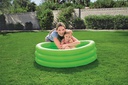 Piscine pataugeoire gonflable ronde 3 boudins 102 x 25 cm, 3 couleurs assorties BW51024