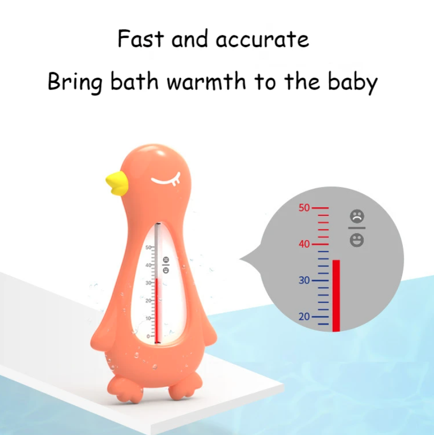 Thermomètre de bain canard bleu