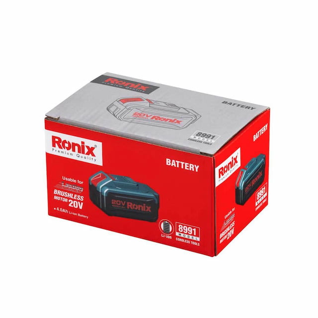 Ronix Batterie Lithium 20V 4.0Ah 8991