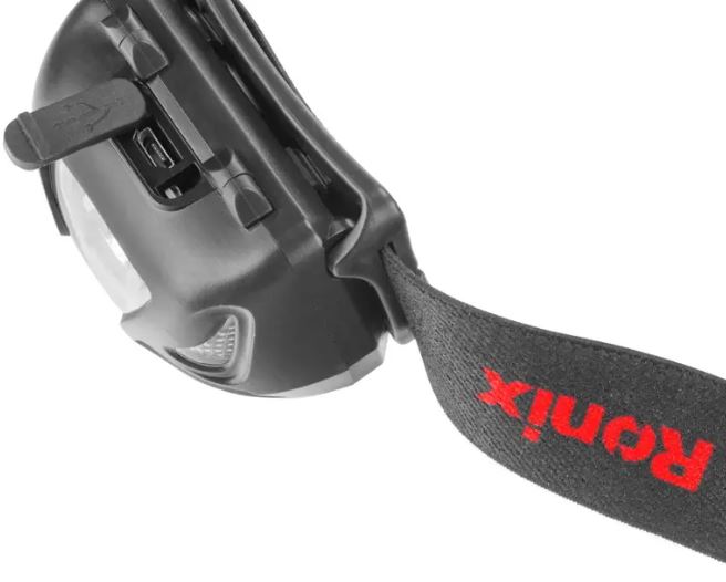 RONIX Lampe frontale rechargeable 5 W avec détecteur de mouvement 280 lm RH-4287