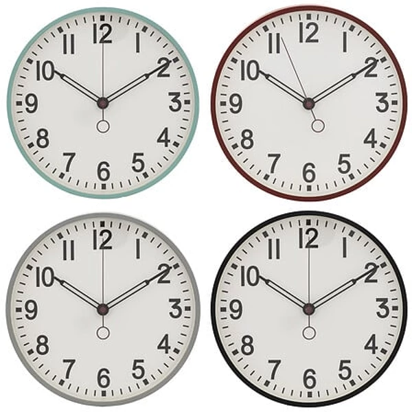 Horloge plast cory d29 ass, 4-fois assorti, couleu