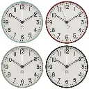 Horloge plast cory d29 ass, 4-fois assorti, couleu