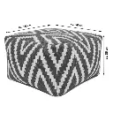 Pouf Cube Kilim Noir
