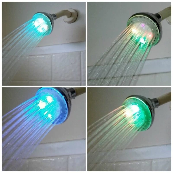 Pommeau de douche LED arc-en-ciel