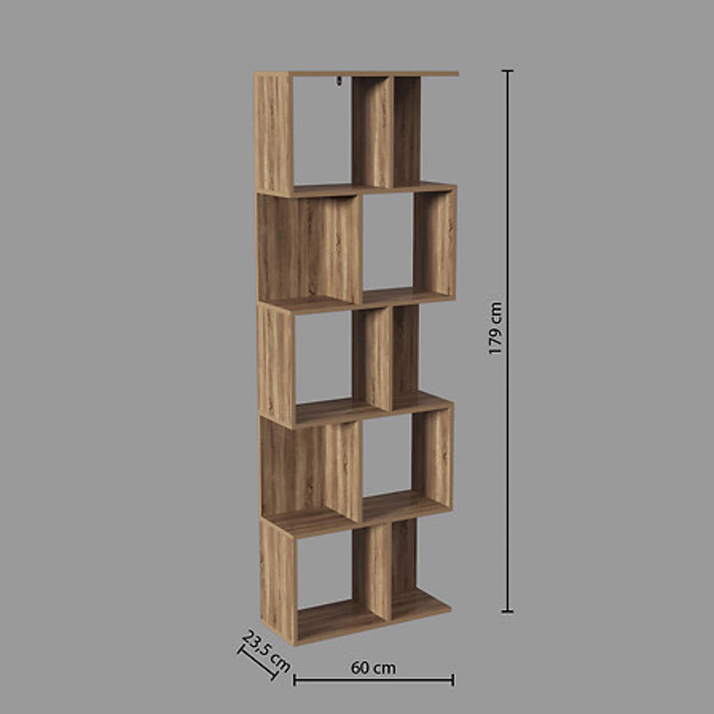 etagere double naturel novia, beige