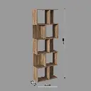 etagere double naturel novia, beige