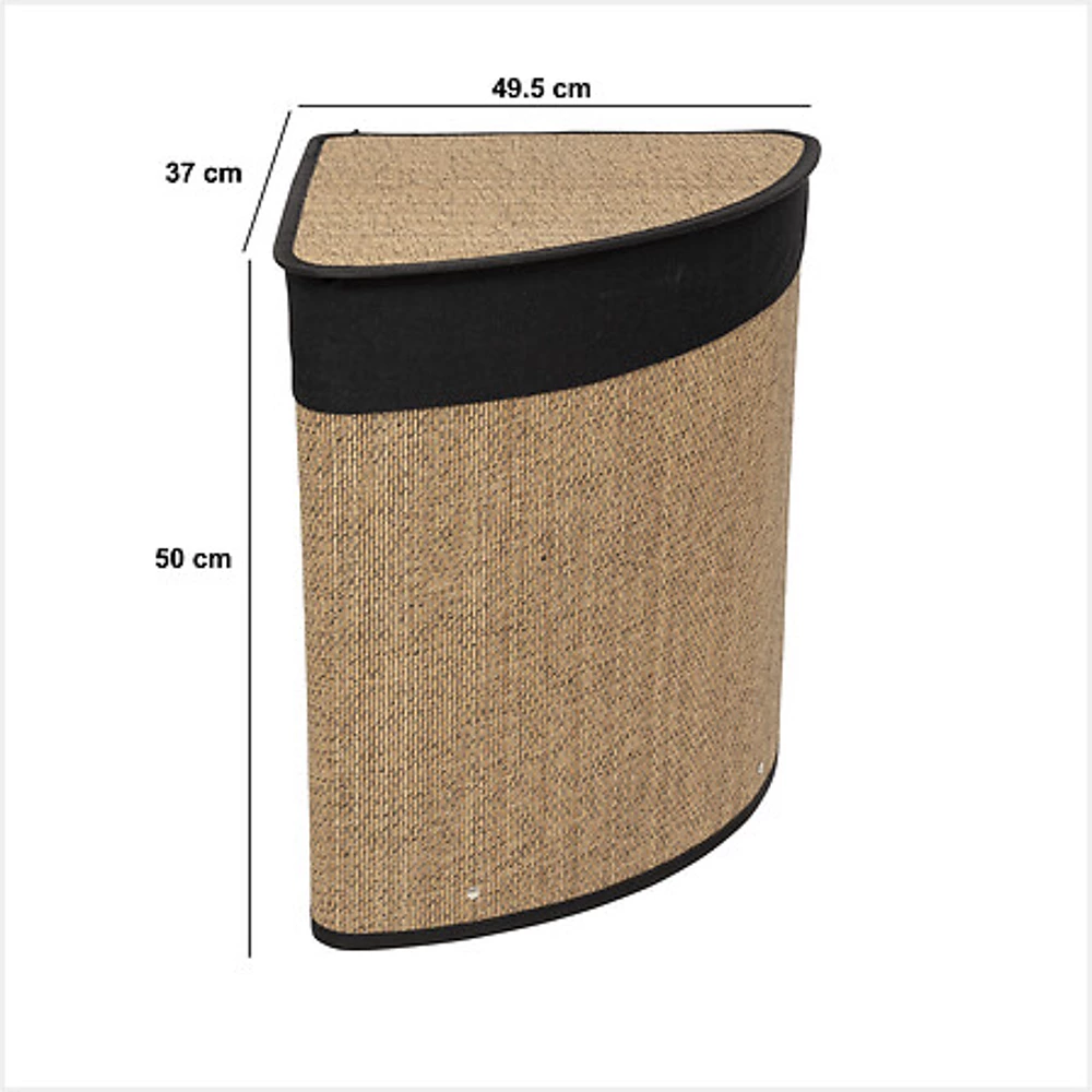 panier linge 48l angle nr stem, marron