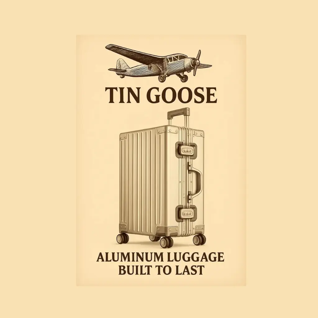 Valise Aluminium Tin Goose © Couleur 1870 Silver