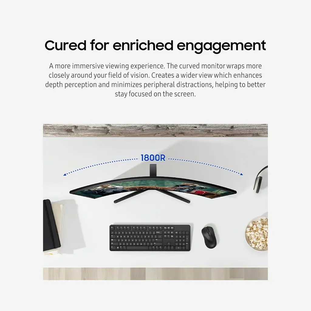 Samsung 24 "Essential S3 curved FHD 100Hz