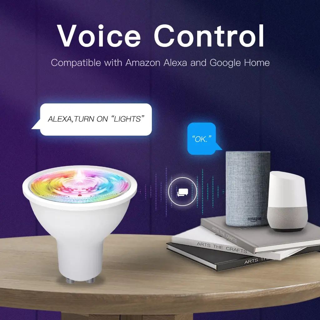  Ampoules intelligentes MOES ZigBee GU10 LED – RGB