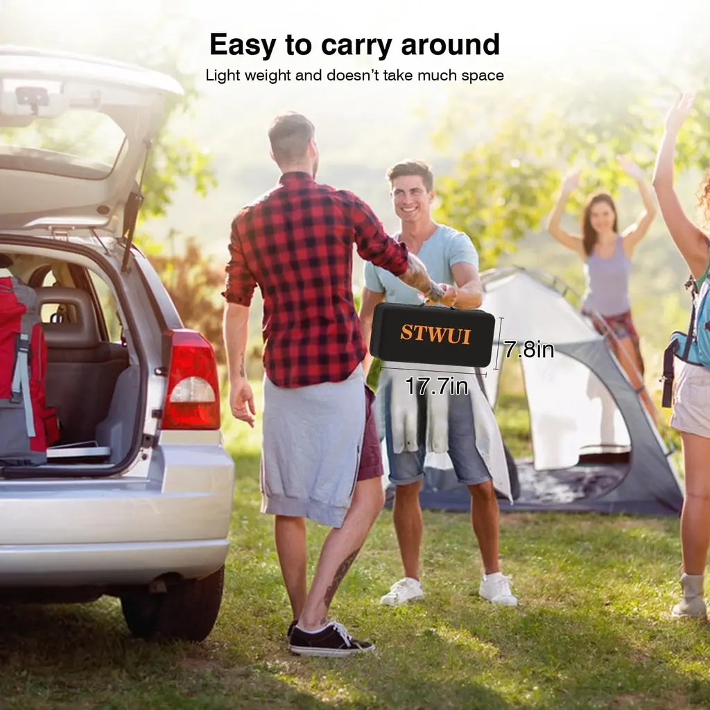 Écran de projecteur extérieur avec support – Écran de projection portable de 120 pouces