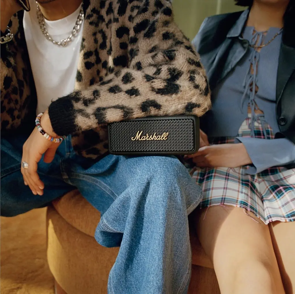 Marshall Emberton II – Enceinte Bluetooth portable (Noir & Laiton)  