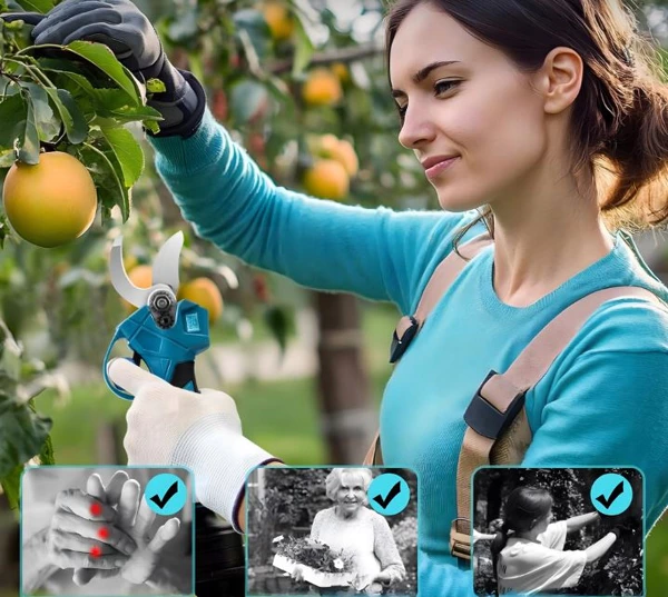 Scateur de jardin pour branches d'arbustes 