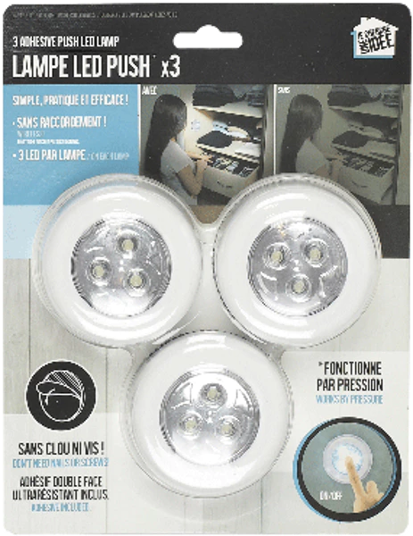 3 leds pressure lamp x3