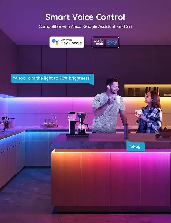 Bande LED RGB connecté GOOVE (2x15m)