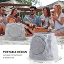 Speakers Rocher resistant à l'eau (2pcs) RGB Solaire