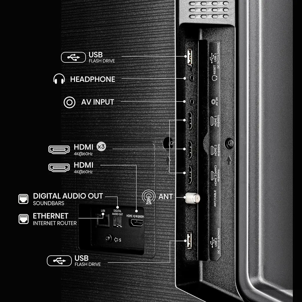 Hisens 75" E6 SmartTV Qled 4k 