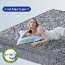 Matelas hybride OUUI 25cm – Fermeté moyenne – Mousse à mémoire de forme – Livré en boîte