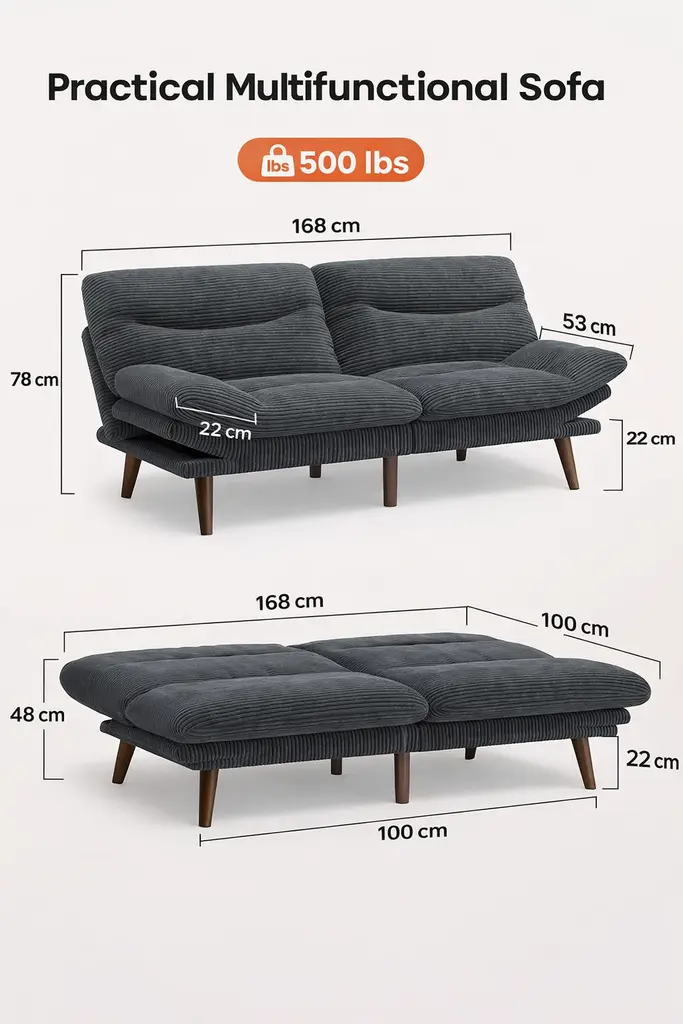 Canapé Cosyfuté - Futon convertible 2 en 1 