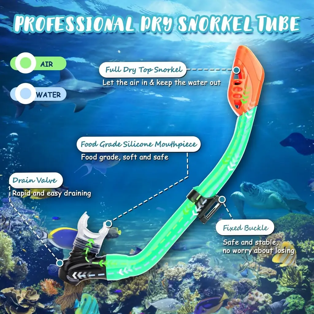 Set Masque - Tuba - Palme Ages 3-14 Ans