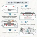 Baignoire bébé pliable AVIDOR – De la naissance à tout-petit –  pieds antidérapants 