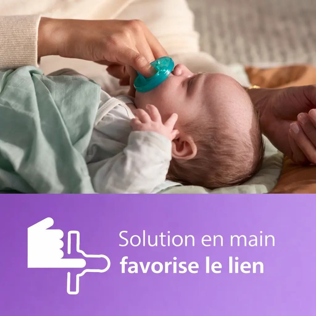 Tétines orthodontiques Philips Avent Soothie – Silicone, 0-3 mois