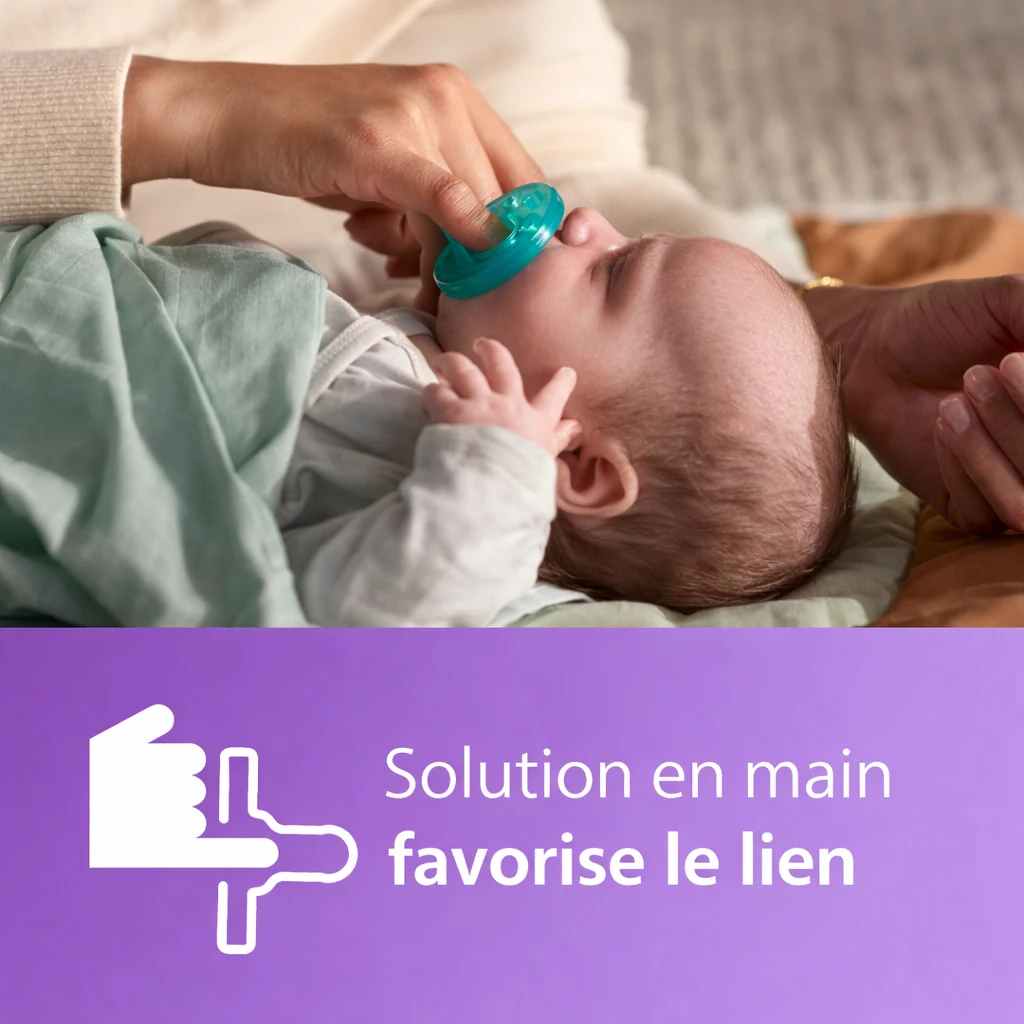 Tétines orthodontiques Philips Avent Soothie – Silicone, 0-3 mois