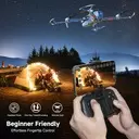 Drone 4K avec caméra – Moteur brushless, pliable, 2 batteries – FPV Wi-Fi