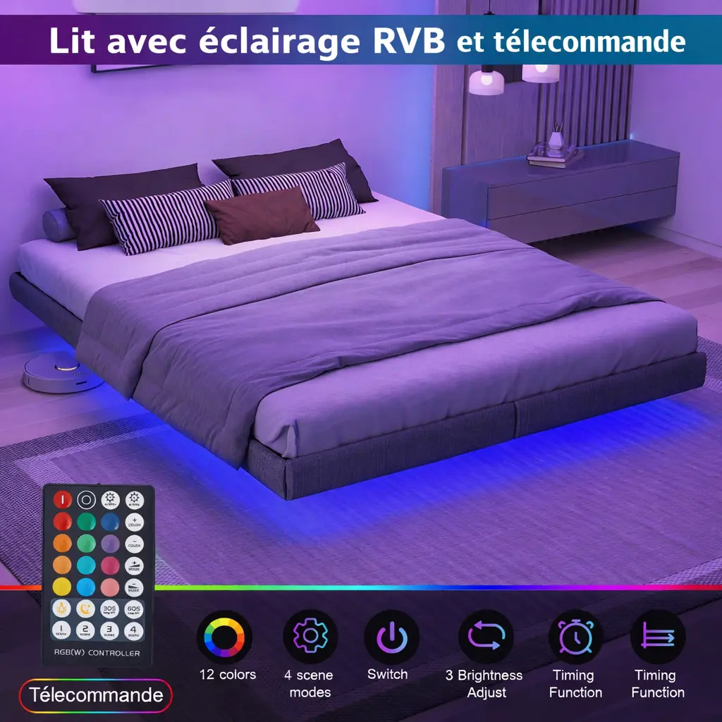 Sommier Flottant RGB - Métal