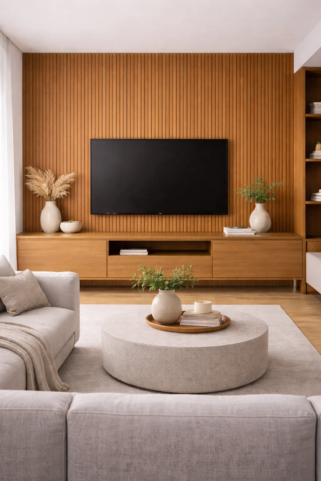 PANNEAU ACOUSTIQUE FIN #3 TEAK 2400*600*8mm
