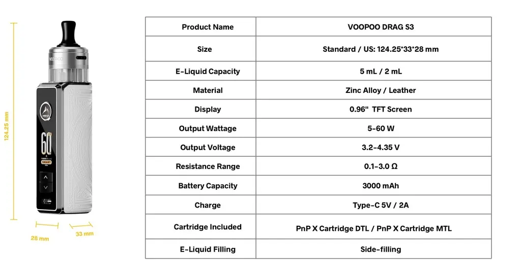 KIT DRAG S3 - VOOPOO
