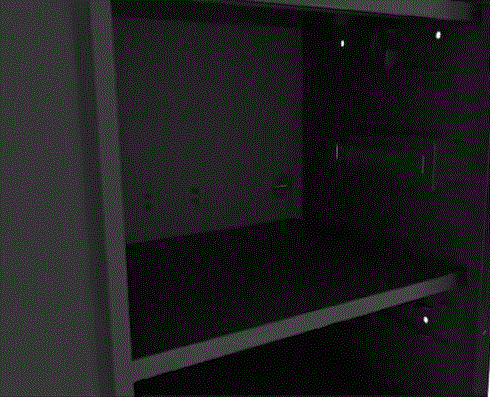 HUSKY Armoire à outils a roulettes-4 etageres- 69.85LR*58.42PR*186.44HT