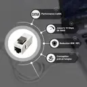 Coupleur Keystone Ethernet Cat 6A blindé (1pcs) 