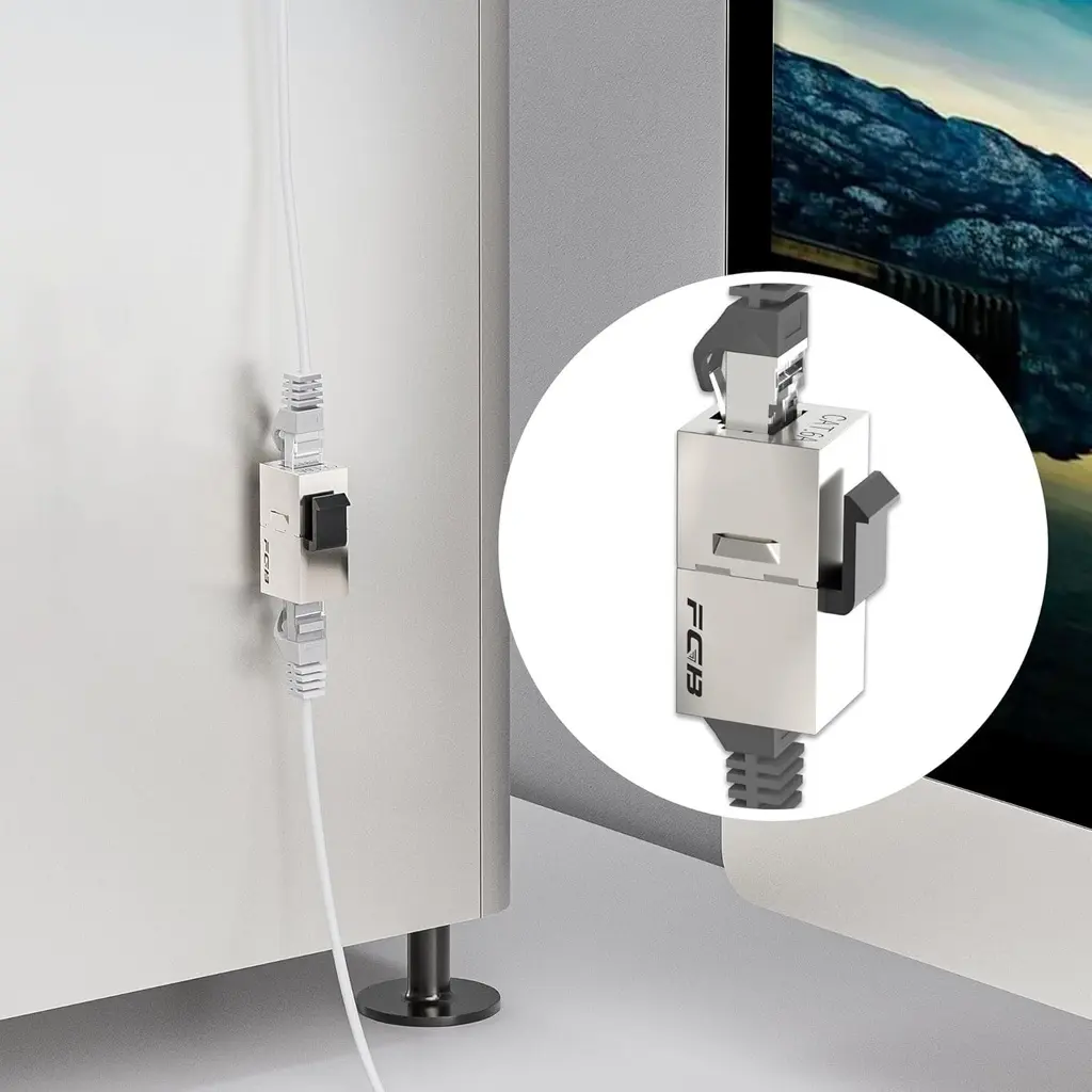 Coupleur Keystone Ethernet Cat 6A blindé (1pcs) 