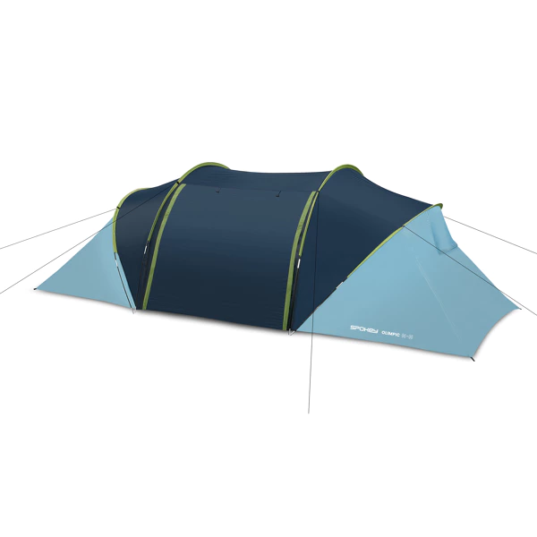 Tente pour quatre personnes avec deux chambres sép