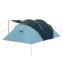 Tente pour quatre personnes avec deux chambres sép