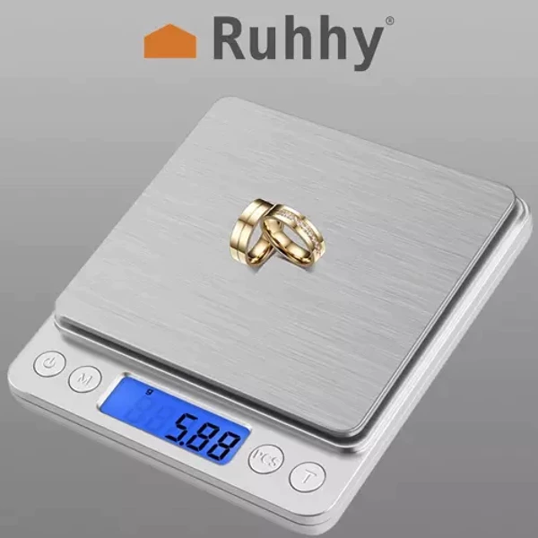 Balance de cuisine 500 g x 0,01 g Ruhhy 19899