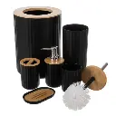Ensemble d'accessoires de salle de bain - noir