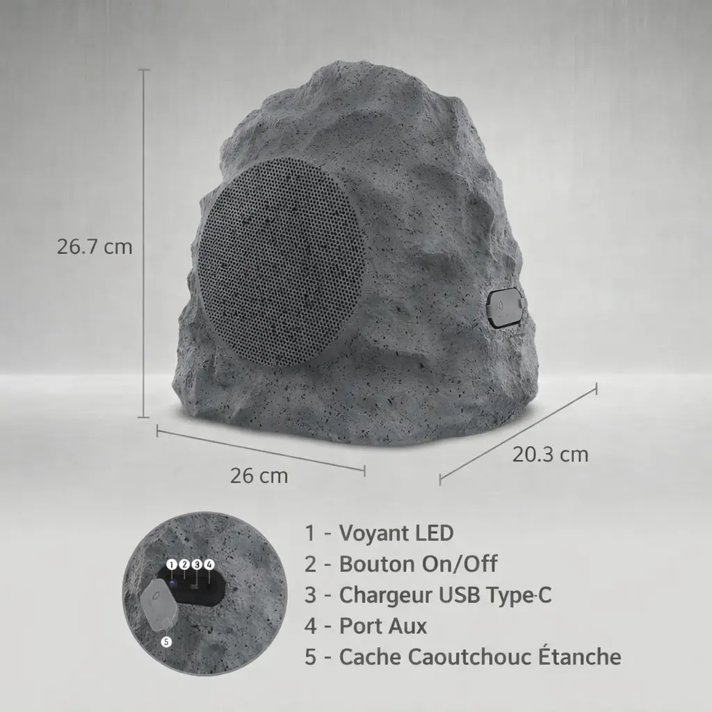 Enceintes Extérieures Bluetooth solaire Étanches Xtreme Rock – Pack 2