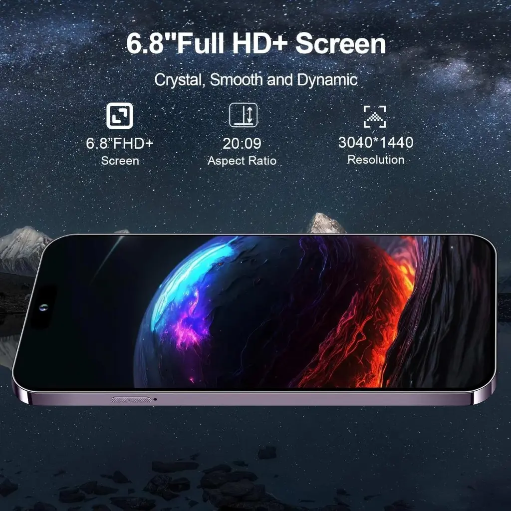 A15 Smartphon phone 8+256GB 6800mAh Android14.0 6.8" 5G