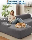 Canapé d’Angle Modulaire XXL – Élégance, Confort et Modularit