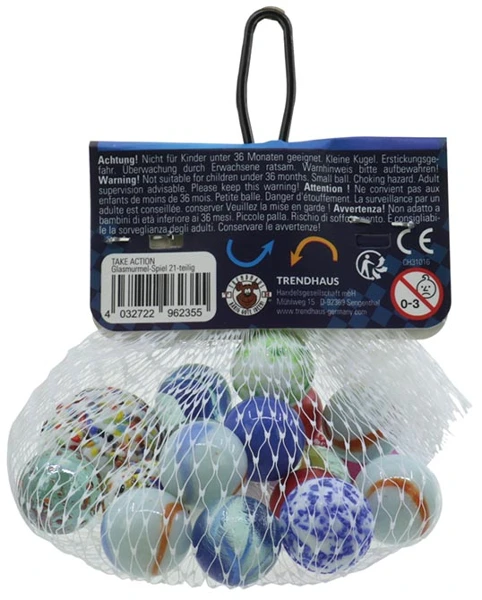 Jeu billes de verre