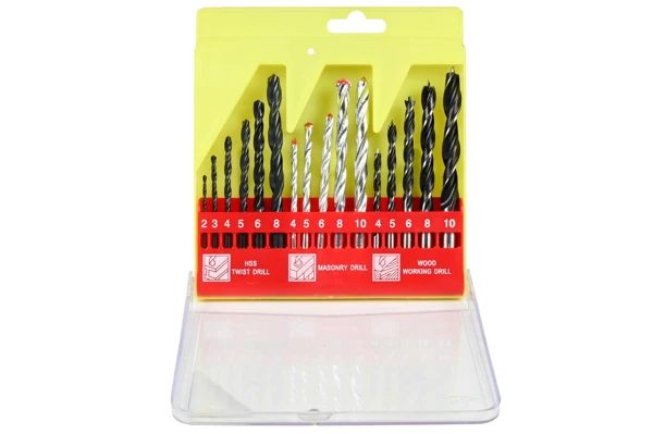 Coffret de forets 16 pièces combiné