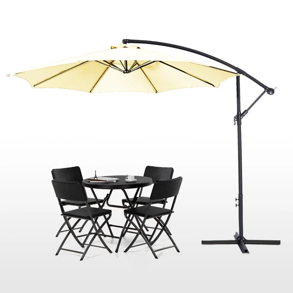 Parasol suspendu 2,7 m crème