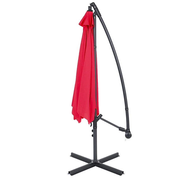 Parasol suspendu 2,7 m rouge