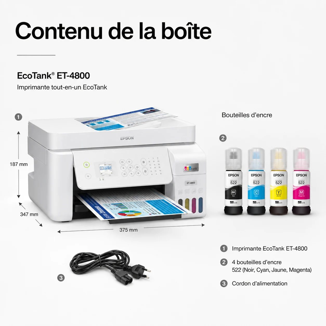 Epson EcoTank ET-4800 Wireless imprimante 