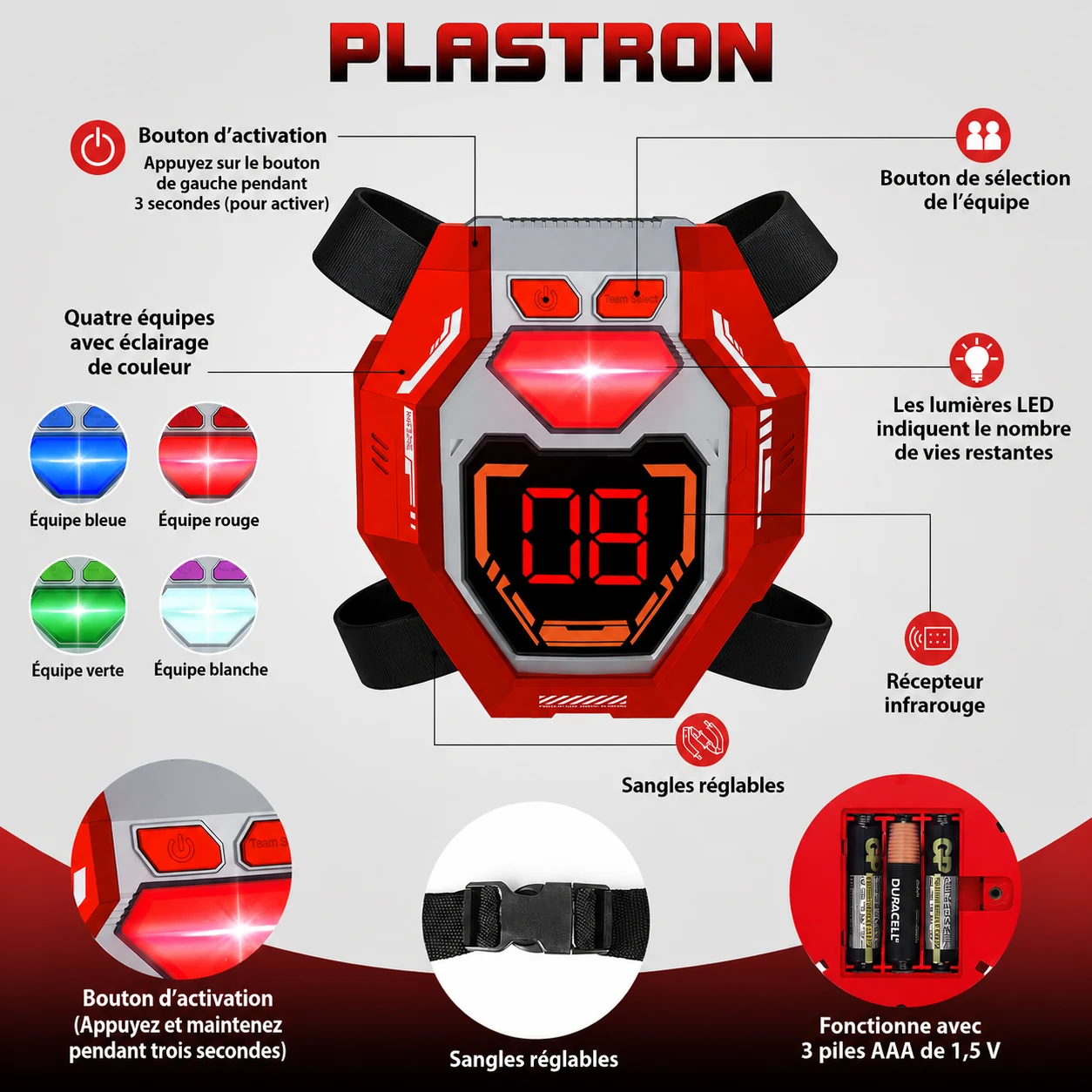 Laser Tag Guns pack de 4 