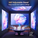 Vidéoprojecteur Extérieur WiFi Bluetooth avec Autofocus et Streaming Intégré 2026