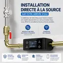 DEtecteur de Fuite d’Eau Intelligent Wi-Fi & Bluetooth – Contrôle du Débit et de la Consommation