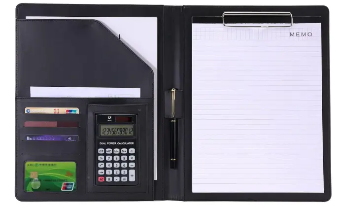 A4 PORTE DOCUMENT NOIR OU MARRON